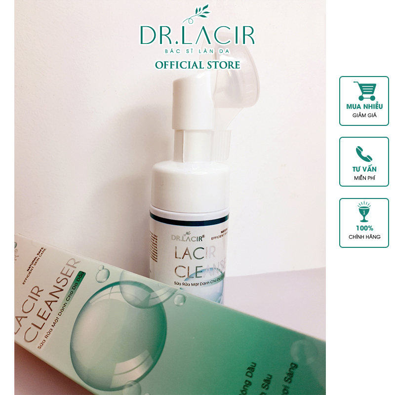 SỮA RỬA MẶT BẠC HÀ KIỀM DẦU-LACIR CLEANSER #DR01