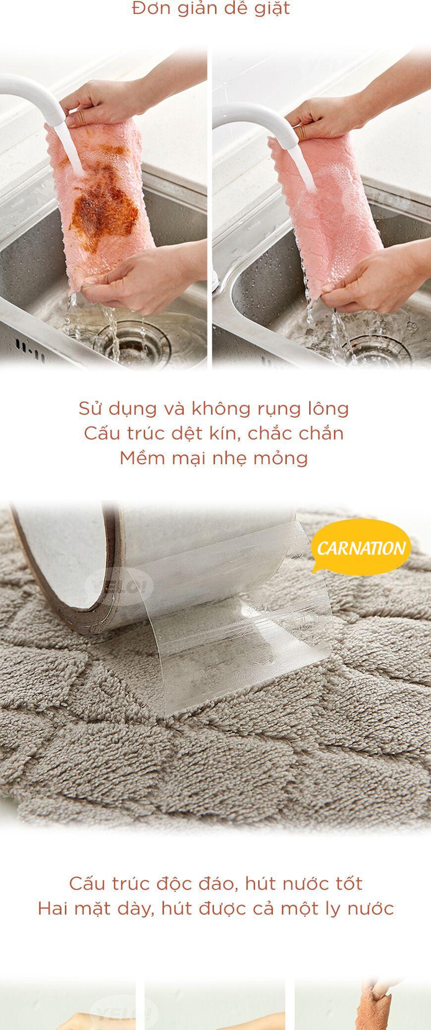Khăn Lau Bát Đĩa Đa Năng Thấm Hút