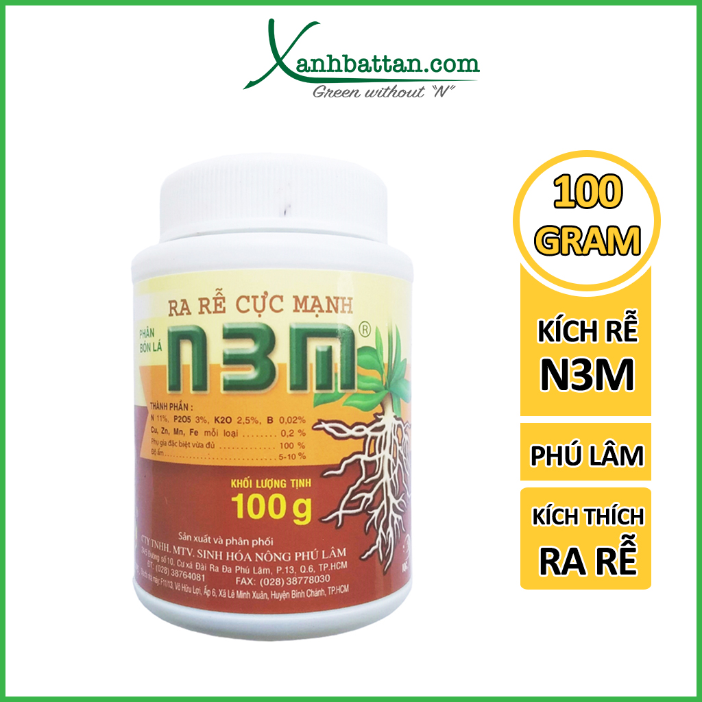 Kích Thích Ra Rễ Cực Mạnh N3M Lọ 100 Gram
