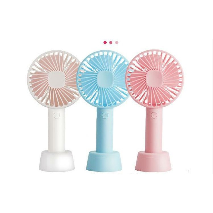 Quạt Cầm Tay Mini Có Đế Để Bàn