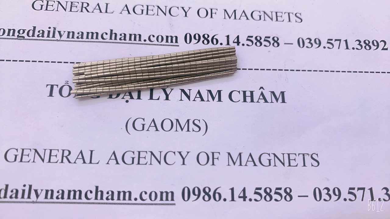 100 viên nam châm mini 1x2mm