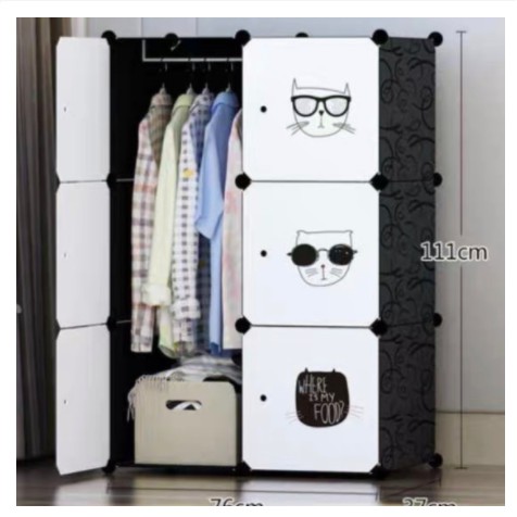 tủ 6 ngăn kèm 5 tấm ghép