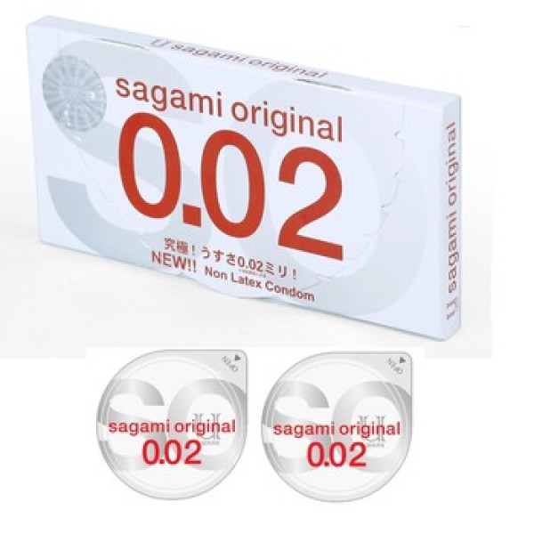 BAO CAO SU SAGAMI ORIGINAL 0.02 MỎNG NHẤT THẾ GIỚI ( hộp 2c) 4.8 cao cấp