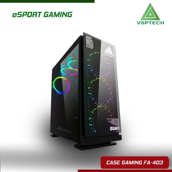 Vỏ nguồn máy tính VSP FA-403 eSPORT Gaming