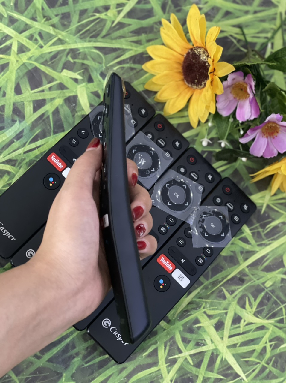Remote tivi Casper giọng nói phím youtube ( bảo hành- tặng pin)