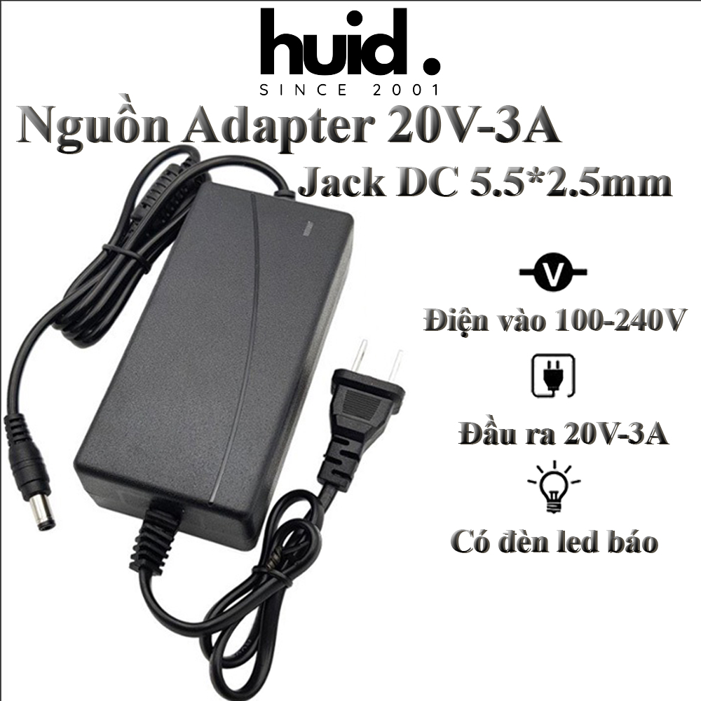 Adapter nguồn 20v-3a