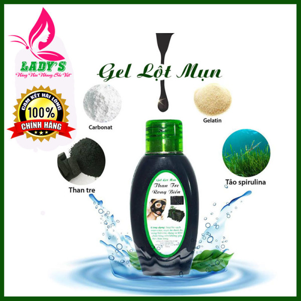 Mặt nạ lột mụn cám, mặt nạ lột mụn đầu đen, lột lông măng. Rong biển giúp se khít lỗ chân lông