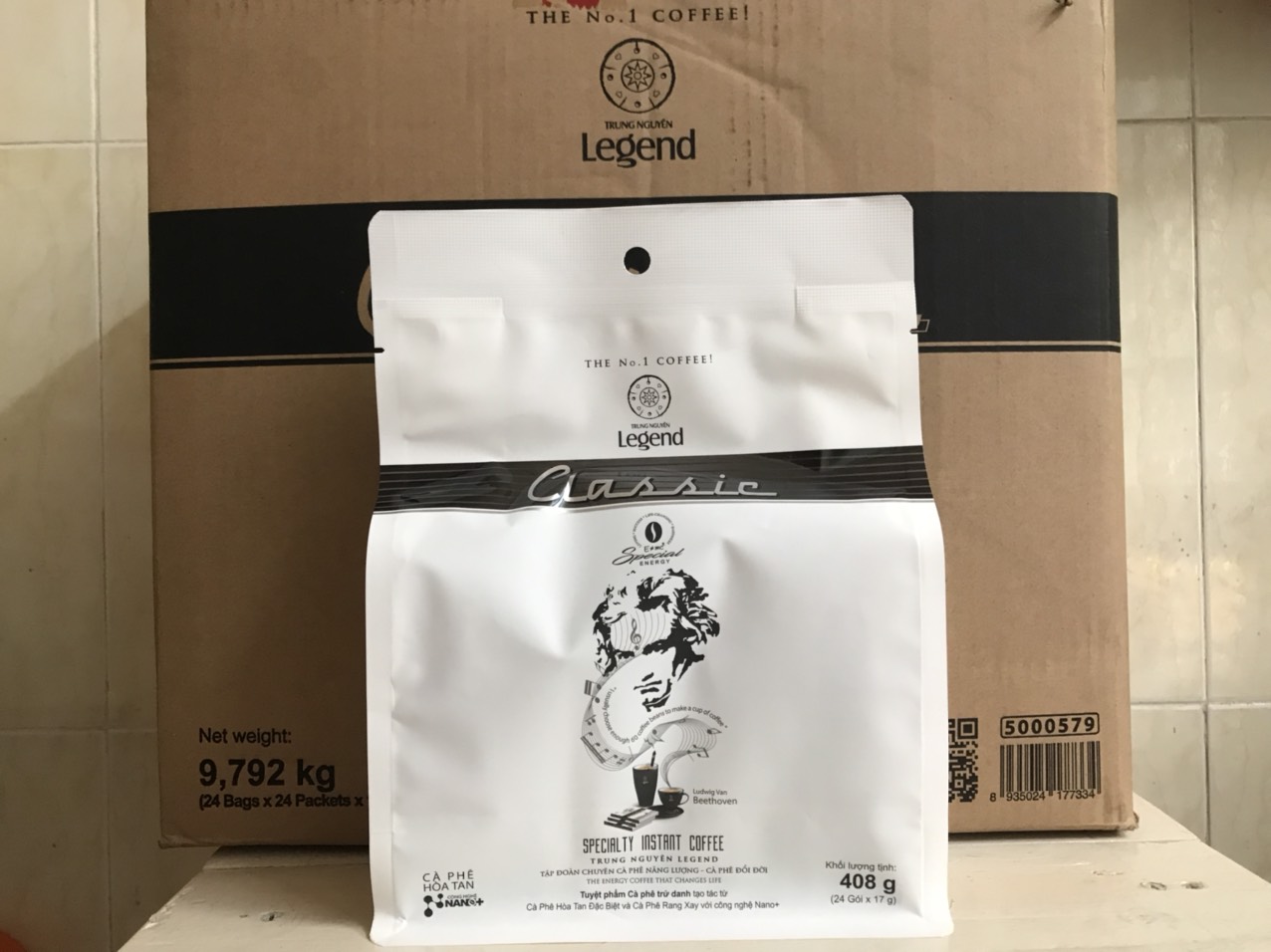 [HCM]Combo 2 bịch Cafe Trung Nguyên Legend Classic bịch 24 gói
