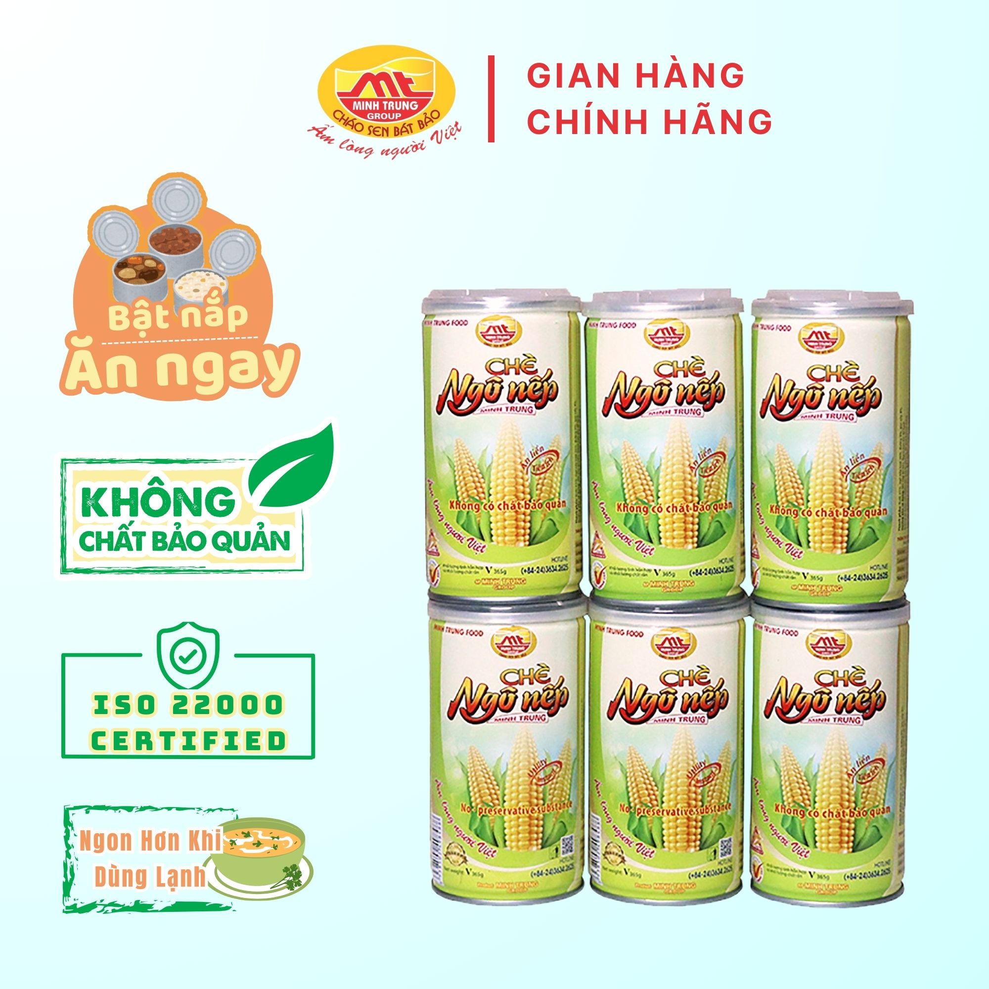 Tea glutinous corn intelligent Chinese noodle combo 6 Cans
