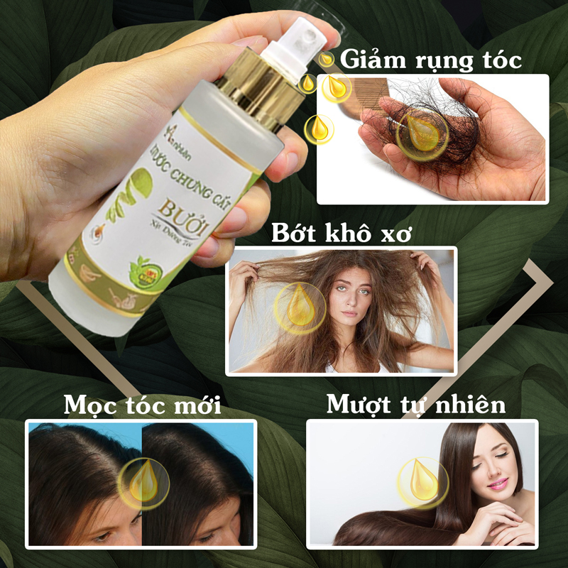 3 Chai Tinh Dầu Bưởi - Kích thích mọc tóc, giảm rụng tóc