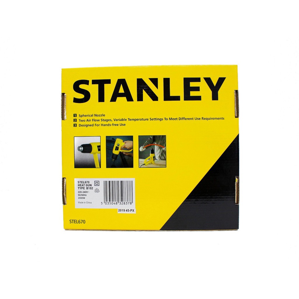 MÁY THỔI HƠI CẦM TAY STANLEY 2000W STEL670-B1