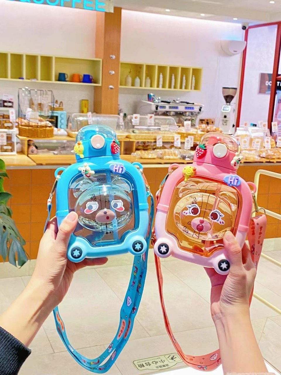Bình Nước Hình Gấu 1000ml Cute Bear Cup Siêu Xinh