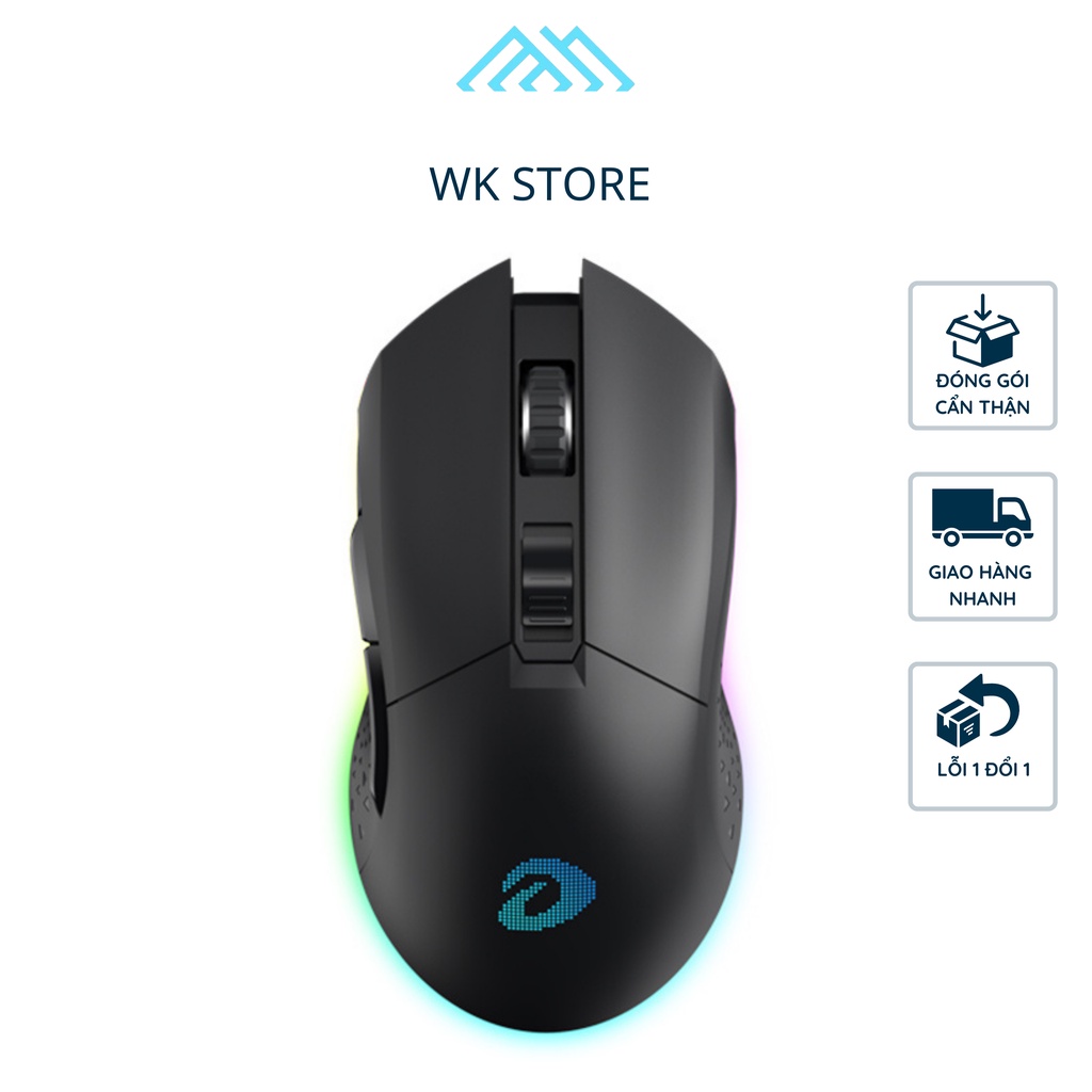 Chuột Không Dây Gaming DAREU EM901X LED RGB + Kèm Dock Sạc Nhanh