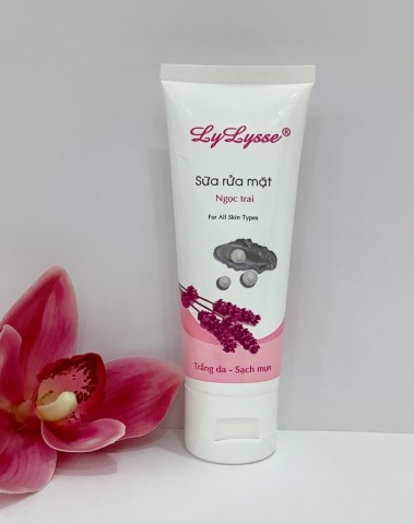 Sữa rửa mặt ngọc trai - Trắng Da - Sạch Mụn LYLYSSE