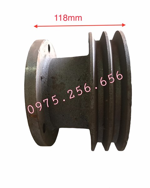 Puly máy nổ 15 CF 18Cm 2 rãnh B cổ dài 11.8cm (Cái) puly máy nổ puly nông nghiệp