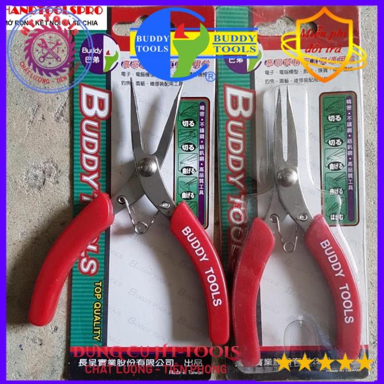 Kìm nhọn 5″ cán đỏ BUDDY BG0013