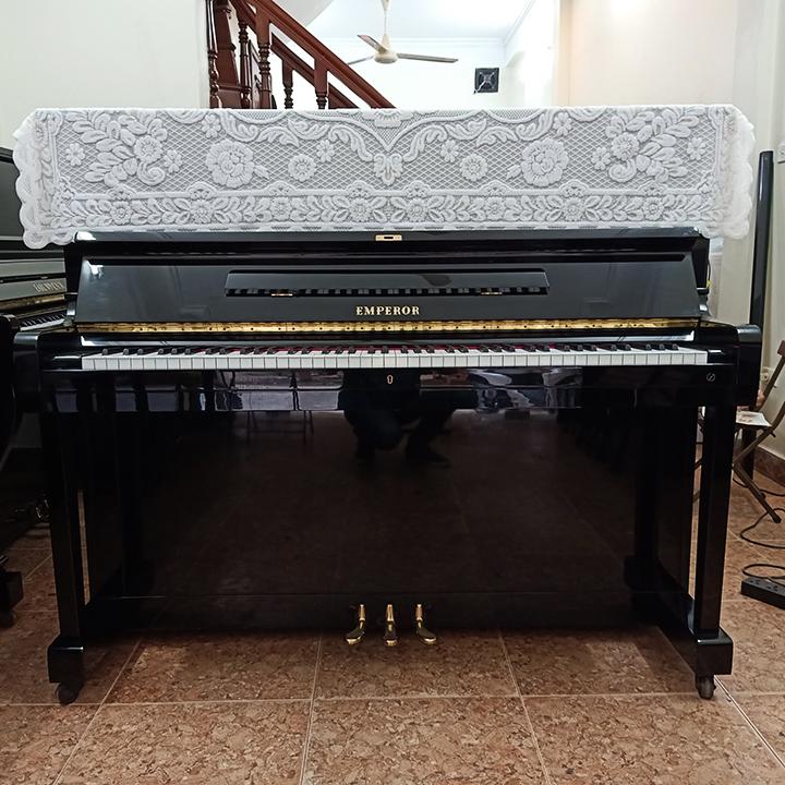 Khăn phủ đàn Piano ren trắng AZS-KPD 014