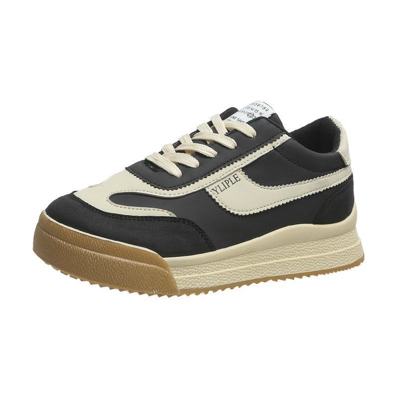 Giày sneaker nữ đế pha hot trend 2 màu nâu,đen