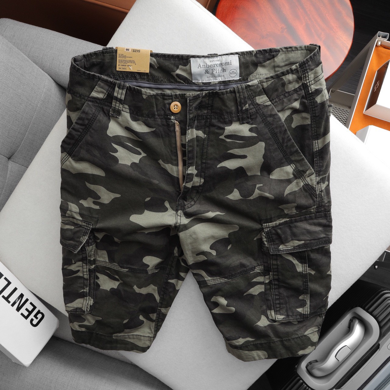 Quần short kaki túi hộp chính hãng vnxk