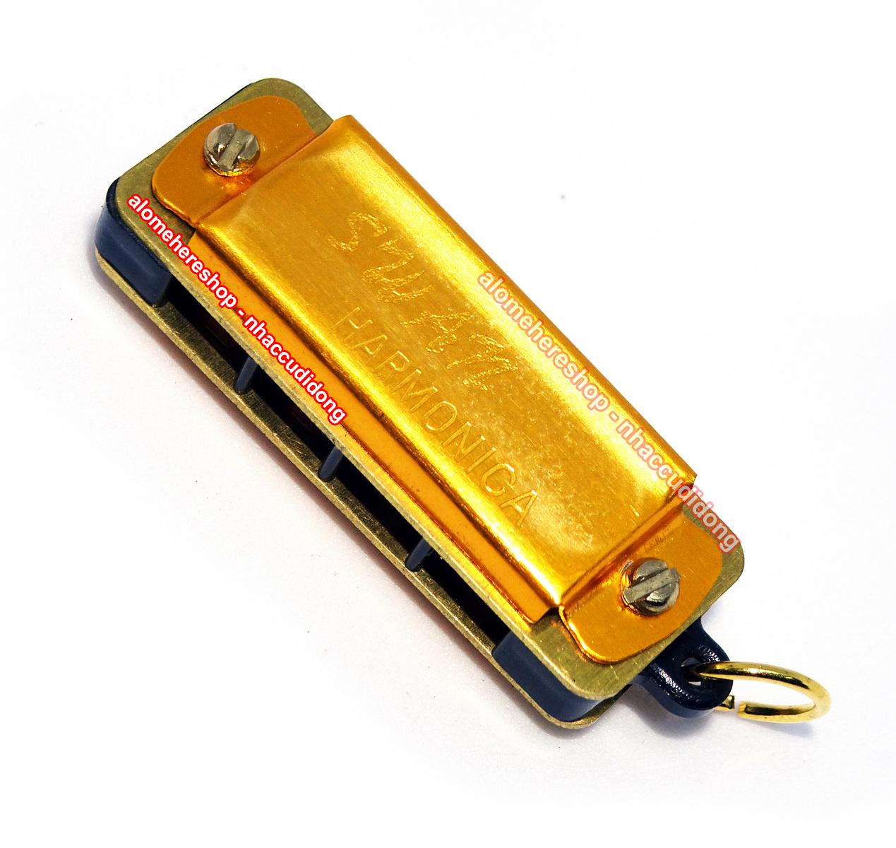 Kèn harmonica mini 4 lỗ 8 note Swan SW4 (5 màu/bộ)