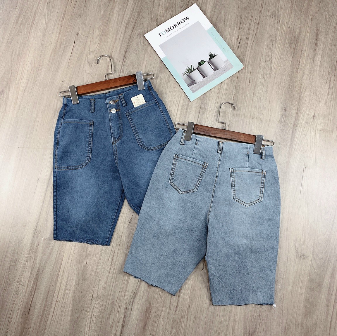 Quần Jean lửng lưng cao (3 Size S-M-L)