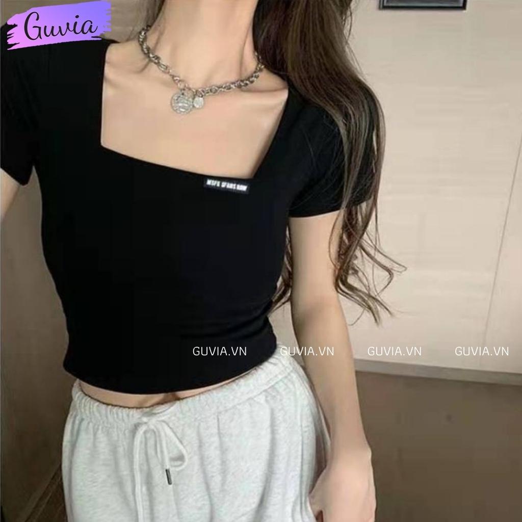 ÁO CỔ U THÊU THUN GÂN YÊU 5