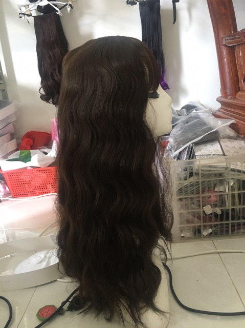 Tóc giả cả đầu xù dài❤️FREESHIP❤️ cả đầu xù dài cc31