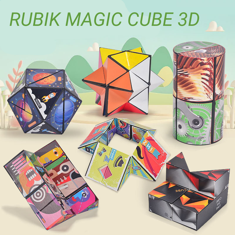 Rubik Magic Cube 3D trò chơi giải stress, phát triển trí tuệ