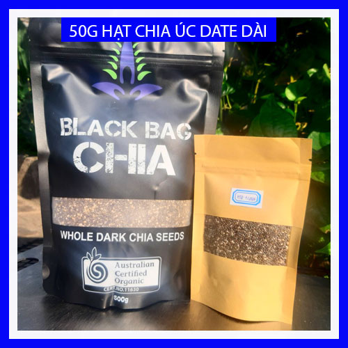 Hạt chia đen nhập khẩu Úc túi 500g date 2025