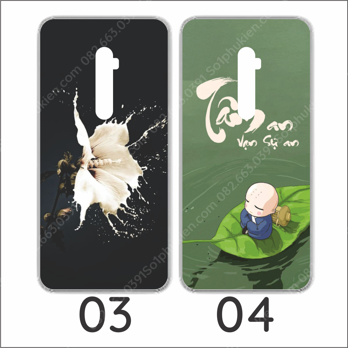 Ốp lưng Oppo Reno 10X Zoom dẻo in hình thư pháp