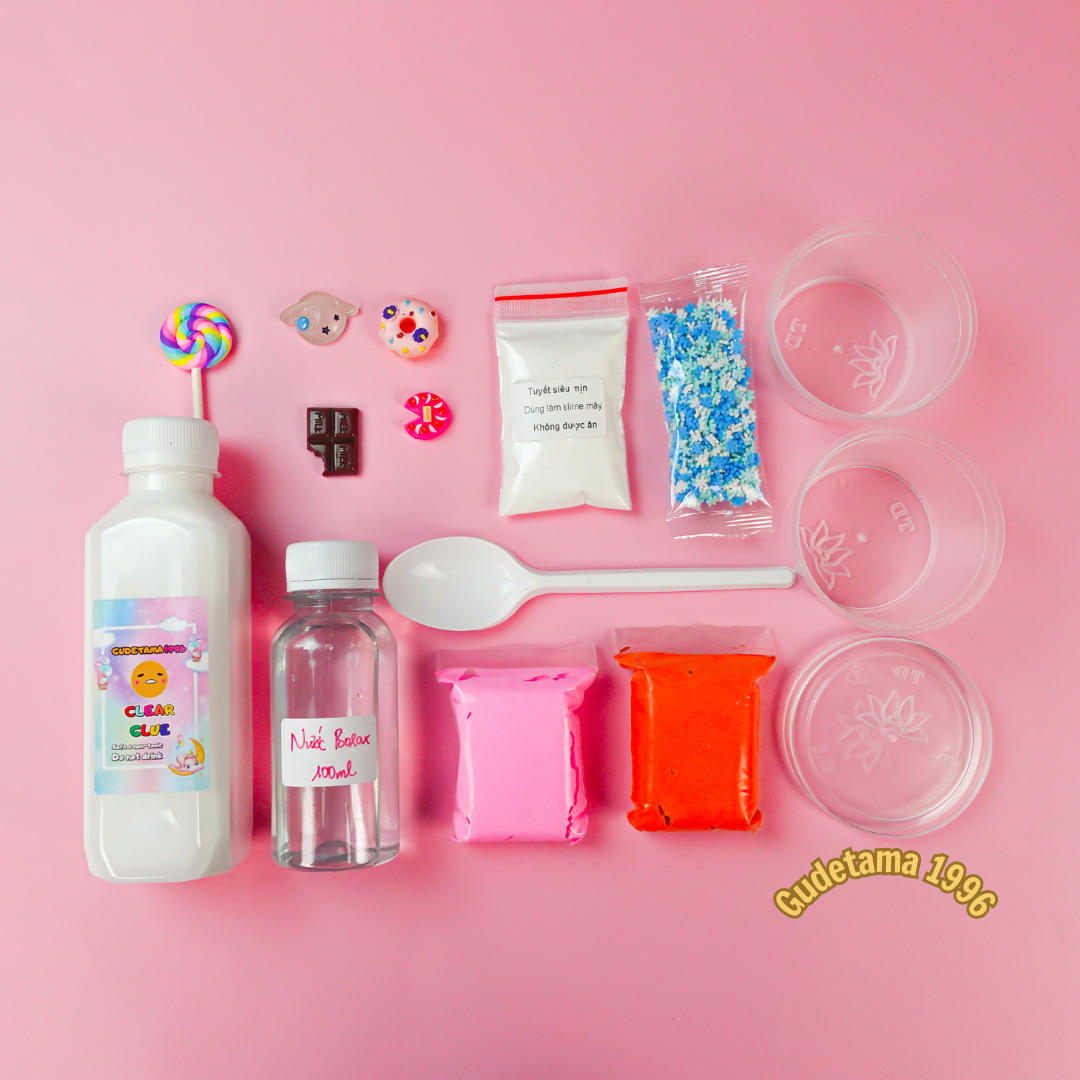 Bộ Kit Làm Slime Mây Đầy Đủ Nhất, Bộ Kit Làm Cloud Silme BK4 Hàng Việt Nam Có Hướng Dẫn
