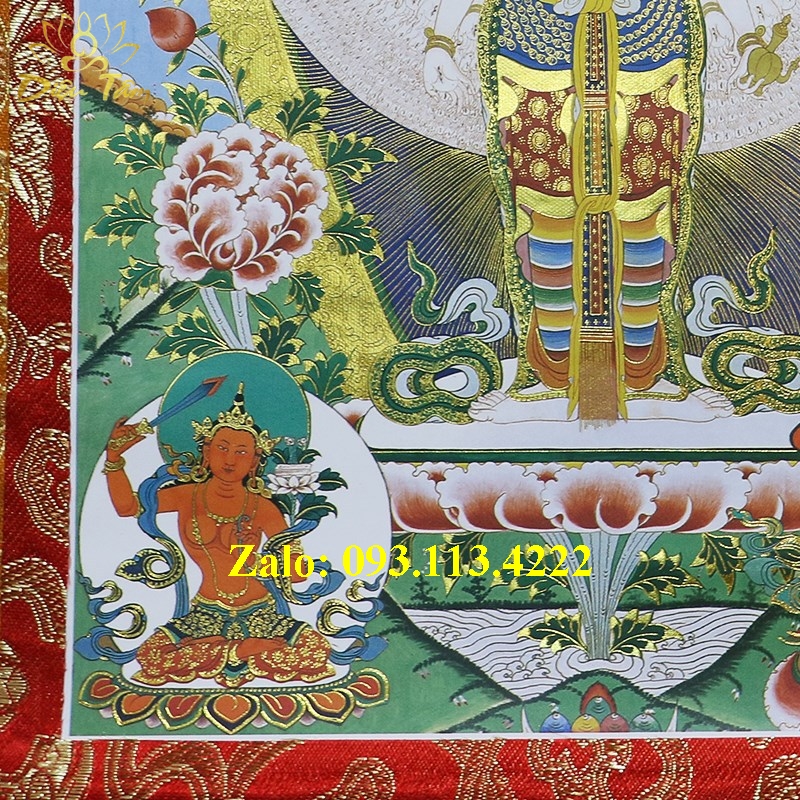 Tranh thangka Quan âm ngàn tay