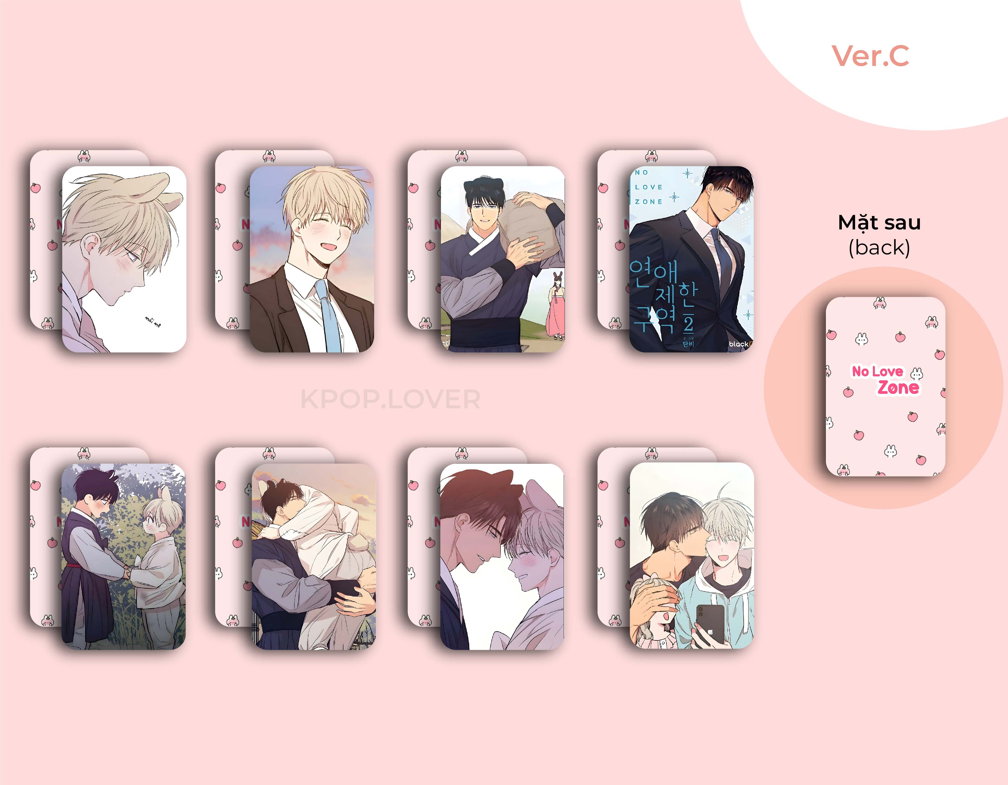 SET 8 CARD BO GÓC No Love Zone