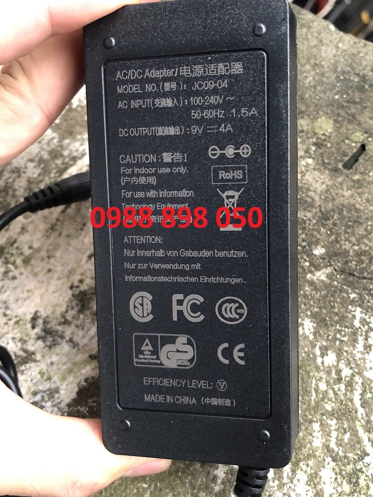 ADAPTER NGUỒN 9V 4A-4000ma