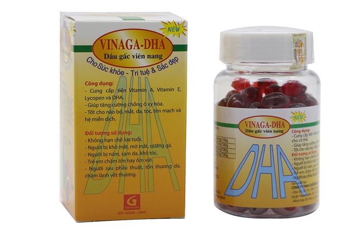 [HCM]Dầu gấc Vinaga-DHA 100 viên