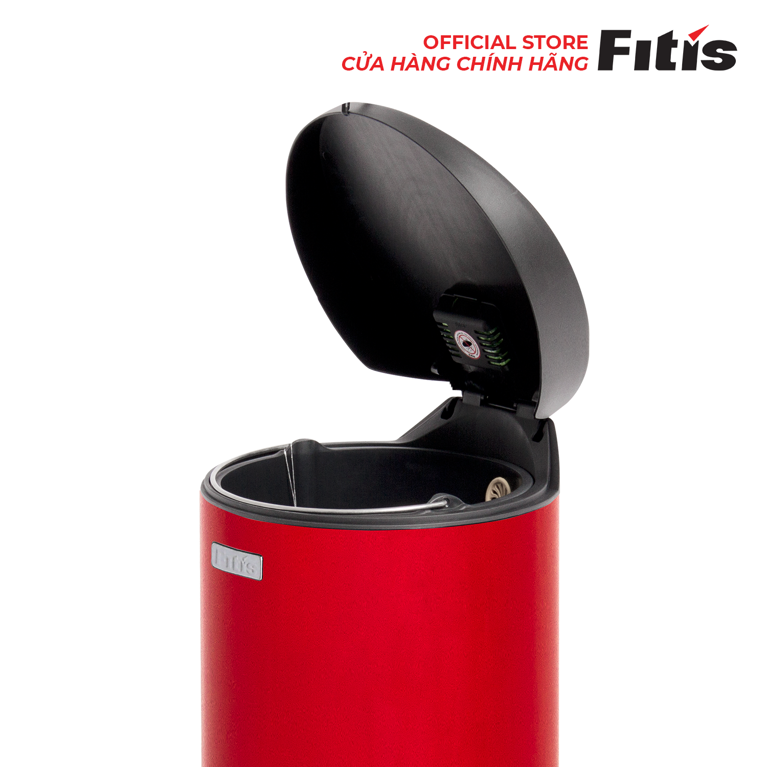 Thùng Rác Fitis Premium - Tròn Đạp Thấp (12L)