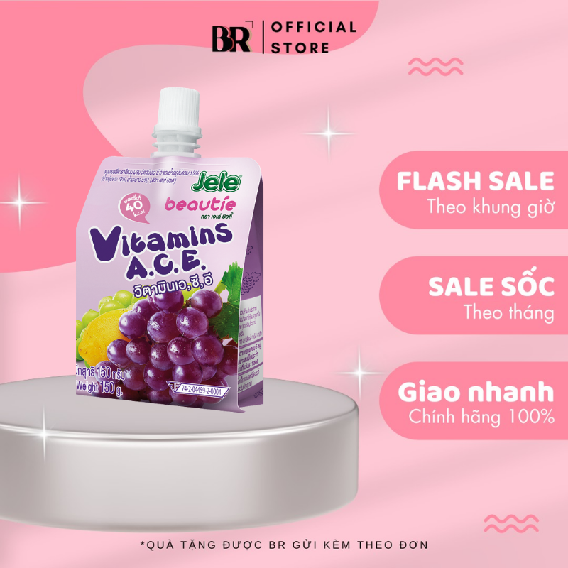 Nước Ép Trái Cây Thạch Jele Beautie 150g