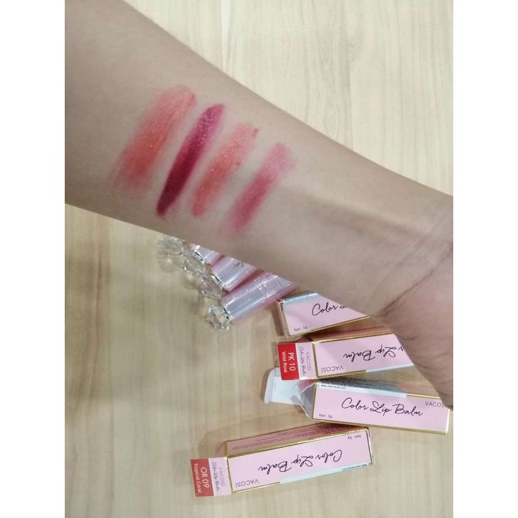 [9 màu] Son Dưỡng Môi Color Lip Balm VACOSI
