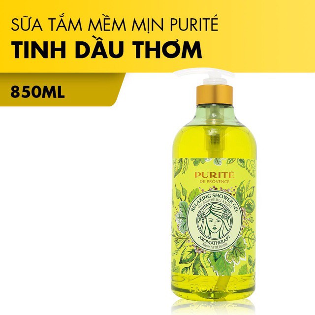 (Đủ mùi) Sữa Tắm Giữ Ẩm PURITE PROVENCE 850ml