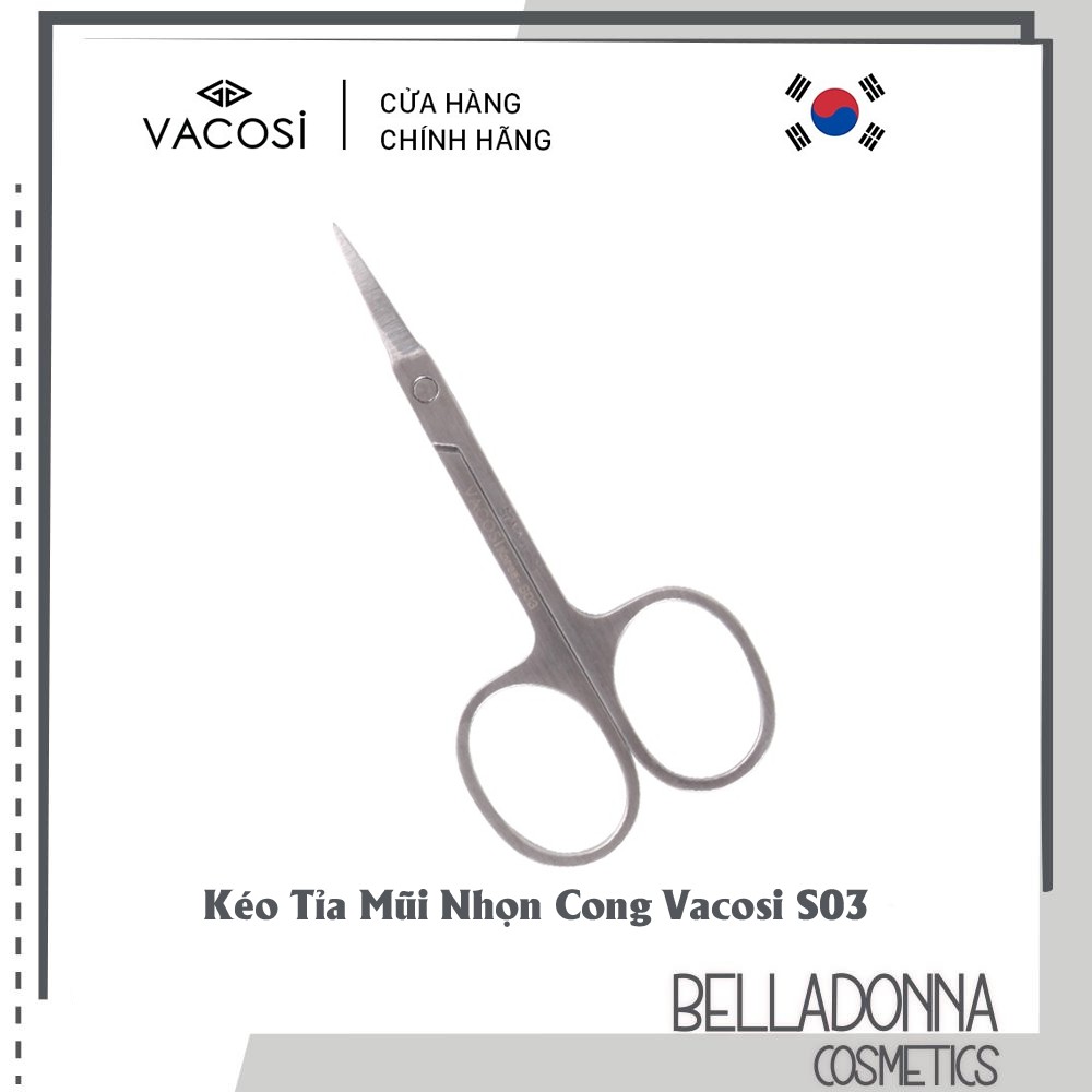 Kéo tỉa mũi nhọn cong Vacosi S03