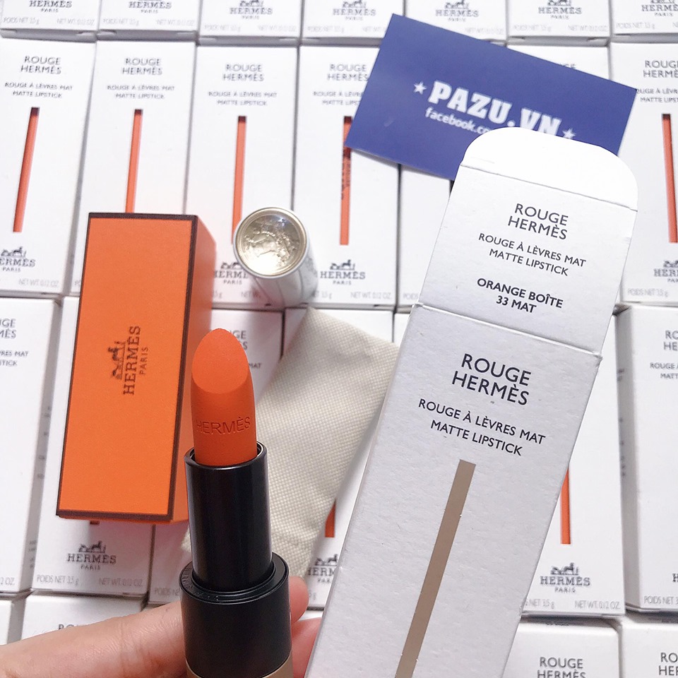 [HCM]Son Hermes Matte - 33 Orange Boîte