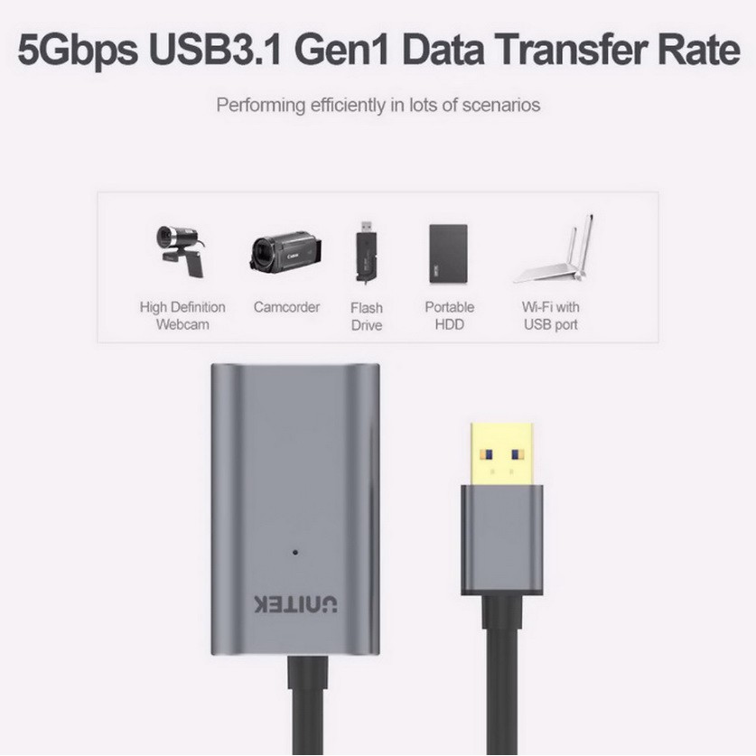 CÁP USB NỐI DÀI 3.0 - 10M UNITEK (Y-3005)