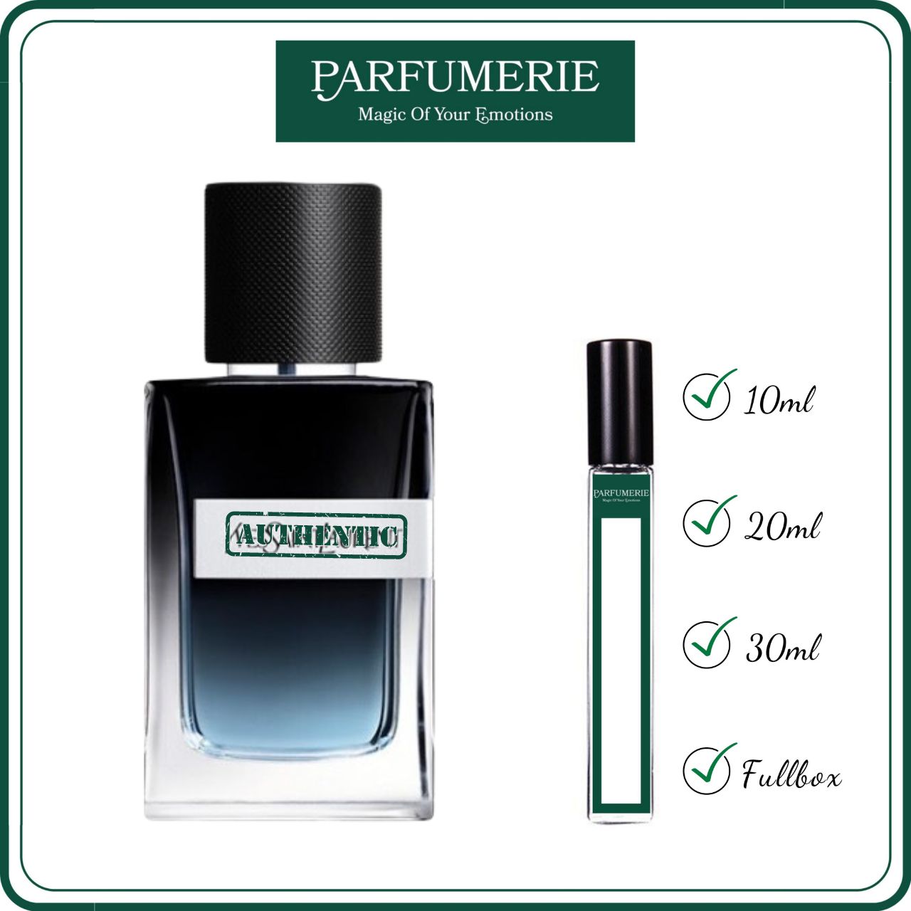 Mẫu thử Y EDP; Nước hoa nam lịch lãm sang trọng lôi cuốn