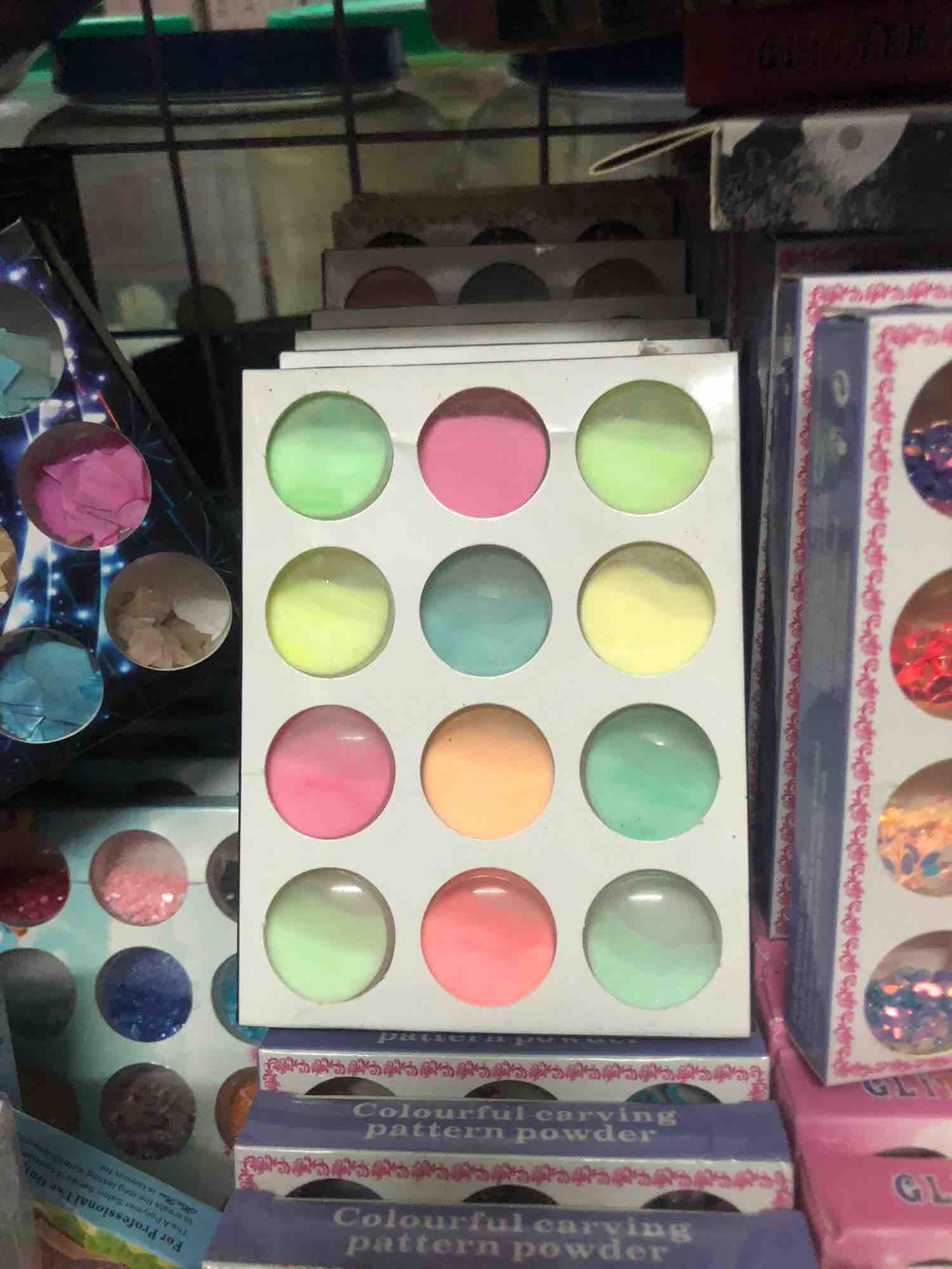 Set 12 màu bột đắp móng,làm hoa