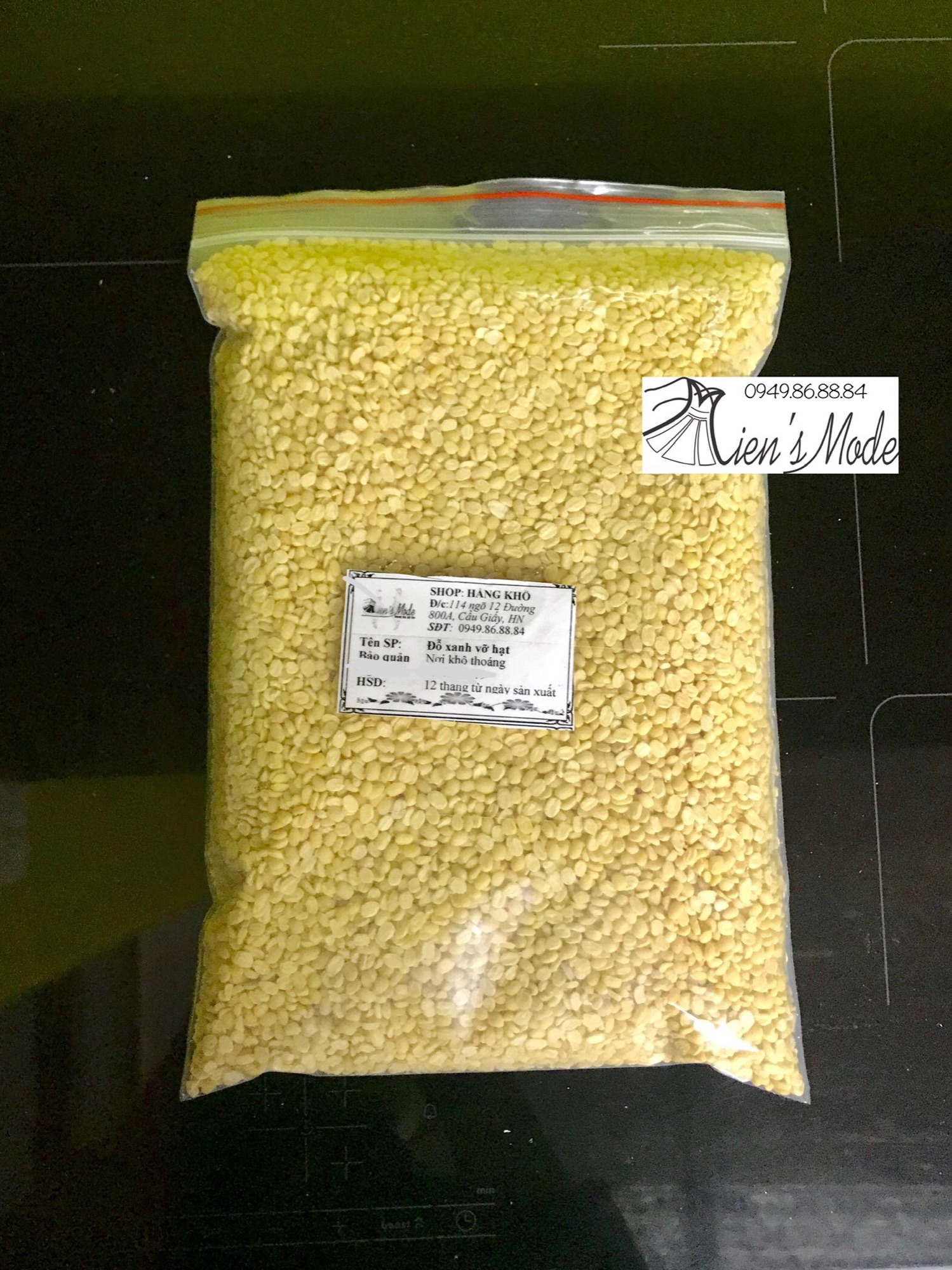1kg đỗ xanh tách vỏ đỗ mộc