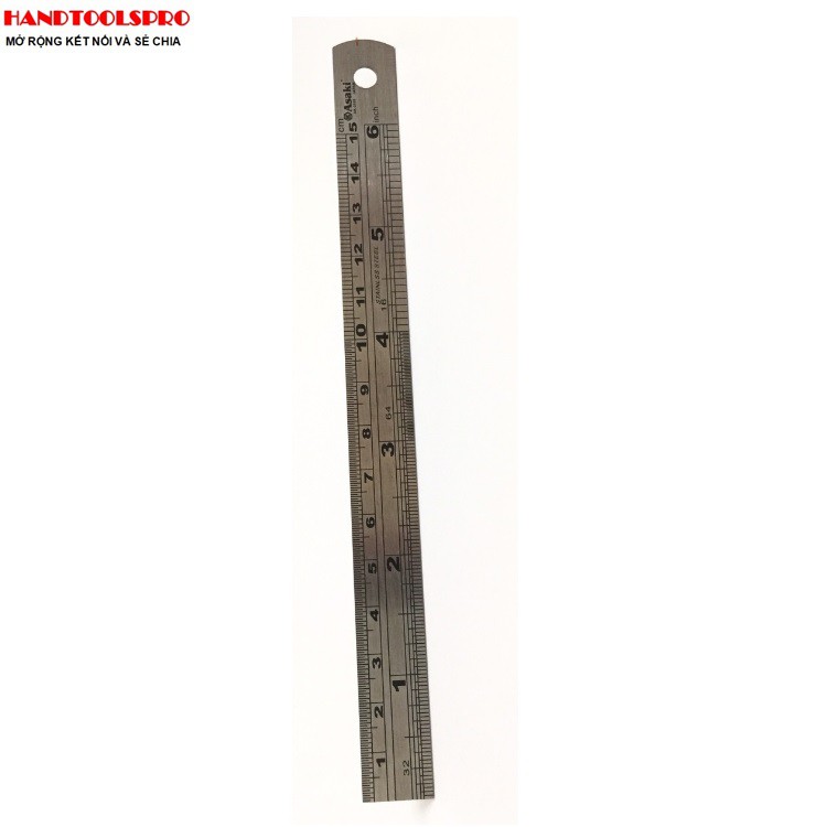 Thước lá 150mm Inox Asaki AK-2535