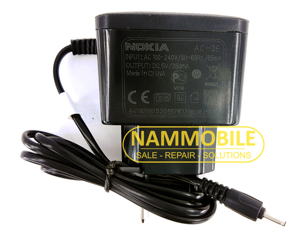 Sạc nokia đuôi kim tròn nhỏ zin ac-3e
