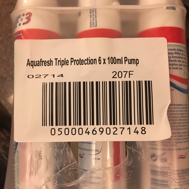 Kem đánh răng Aquafresh Whitening ống Uk 100 ml