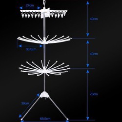 CÂY PHƠI QUẦN ÁO TRÒN 3 TẦNG ĐA NĂNG