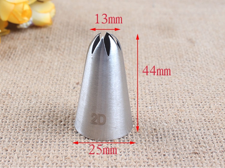 Đuôi bắt kem hoa hồng 2D đúc